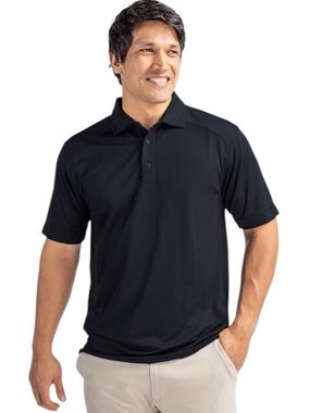 Cutter & Buck Men's Black DryTec Polo Shirt NWT Size L
